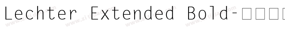 Lechter Extended Bold字体转换